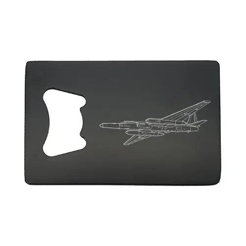 u2 spyplane Bottle opener – digital engraving mockup / engraving