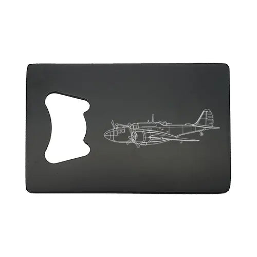 Martin baltimore bomber aircraft Bottle opener – digital engraving mockup / engraving