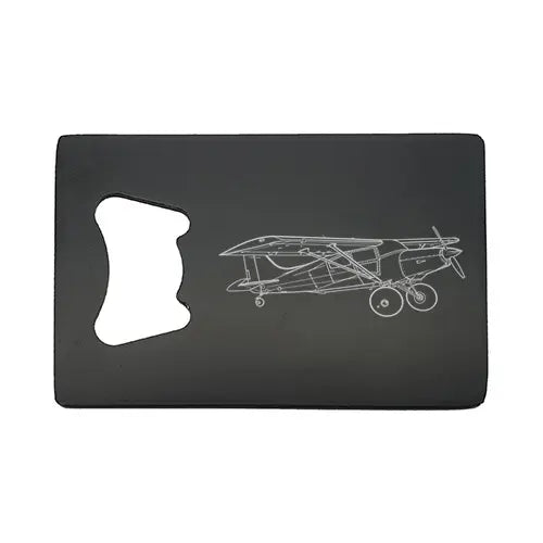 Maule STOL Aircraft Bottle opener – digital engraving mockup / engraving