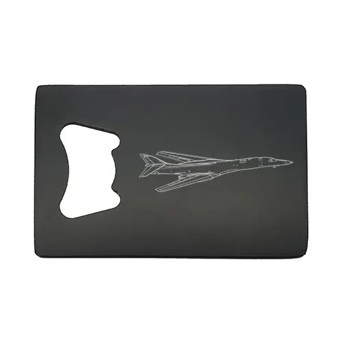rockwell B1 lancer aircraft bottle opener – digital engraving mockup / engraving