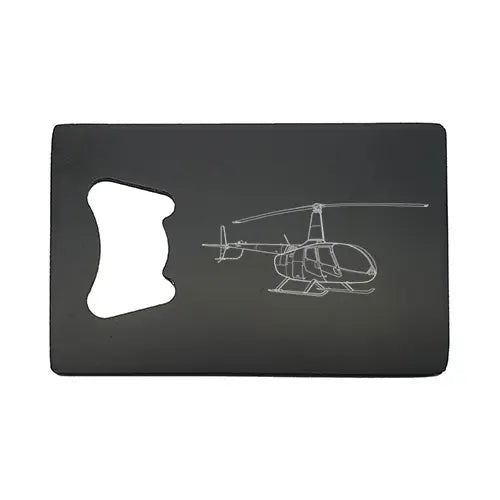 robinson r66 helicopter bottle opener – digital engraving mockup / engraving
