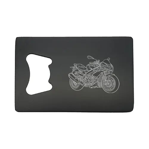 tuono 1100 motorcycle Bottle opener – digital engraving mockup / engraving preview