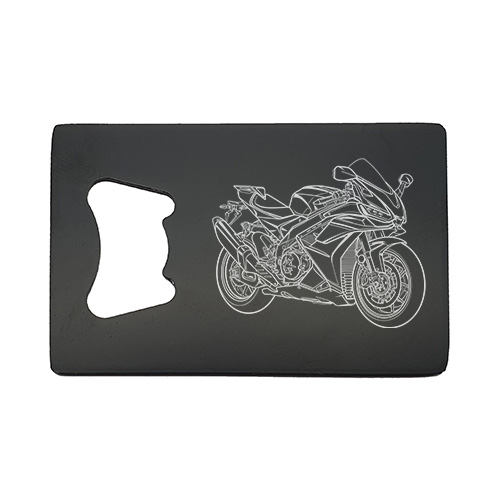 rsv mille motorcycle Bottle opener â€“ digital engraving mockup / engraving preview