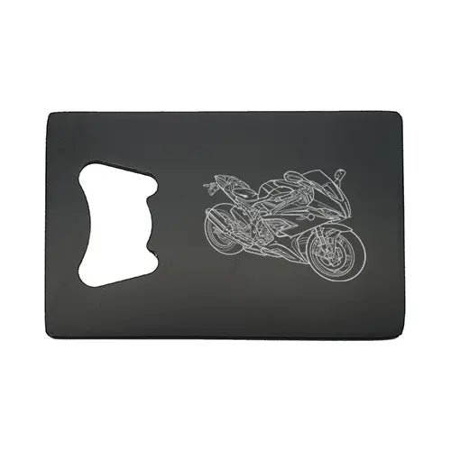 s1000rr motorcycle Bottle opener – digital engraving mockup / engraving preview