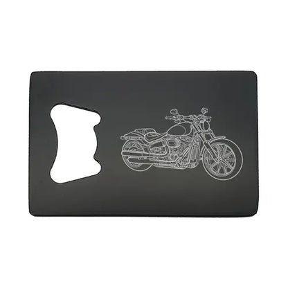 hd breakout motorcycle Bottle opener – digital engraving mockup / engraving preview