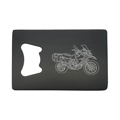 kaw klr650 motorcycle Bottle opener – digital engraving mockup / engraving preview