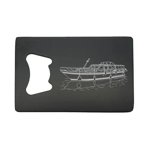 stevens 1140 canal yacht Bottle opener – digital engraving mockup / engraving preview