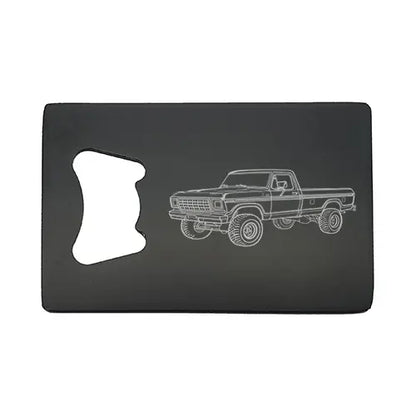 fd f150 pickup truck Bottle opener – digital engraving mockup / engraving preview