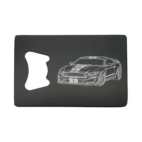 fd shelby car Bottle opener – digital engraving mockup / engraving preview
