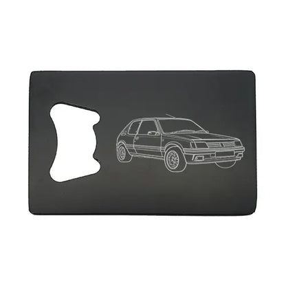 pug gti car Bottle opener – digital engraving mockup / engraving preview
