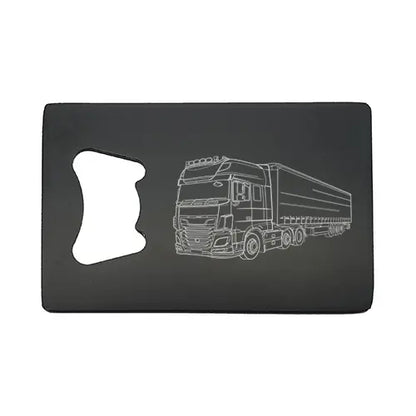 uk hgv lorry car Bottle opener – digital engraving mockup / engraving preview