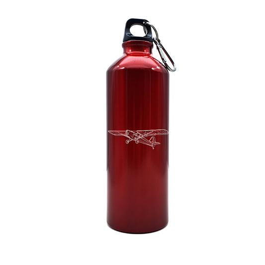 auster j series aircraft bottle digital engraving mockup / engraving preview