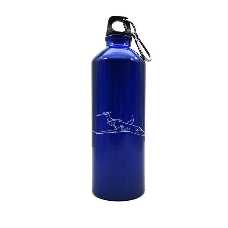 bombardier challenger 350 aircraft travel bottle digital engraving mockup / engraving preview