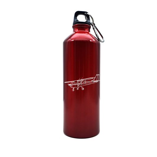 cessna 152 aircraft bottle digital engraving mockup / engraving preview