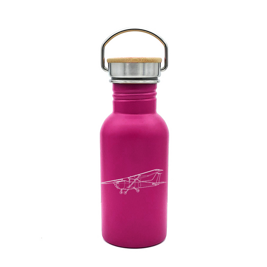 cessna 172 aircraft bottle digital engraving mockup / engraving preview