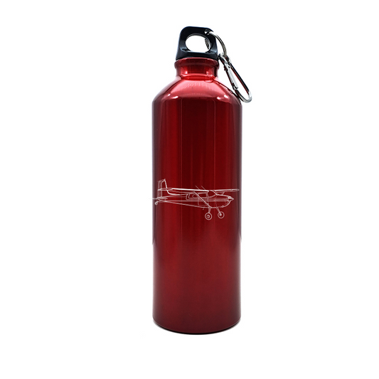 cessna 180 aircraft bottle digital engraving mockup / engraving preview