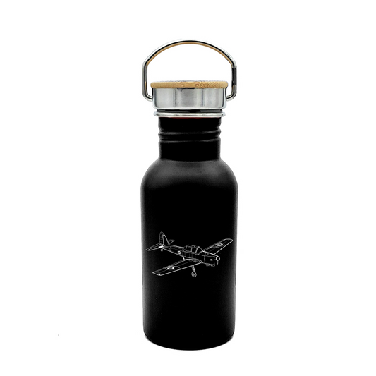chipmunk aircraft bottle digital engraving mockup / engraving preview