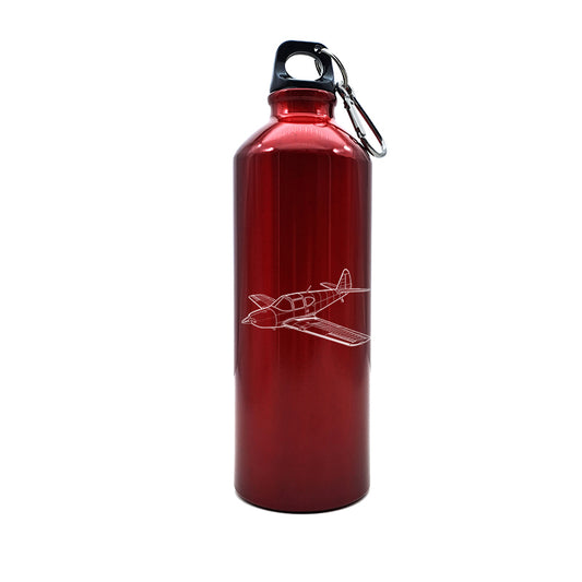 globe swift aircraft travel bottle digital engraving mockup / engraving preview
