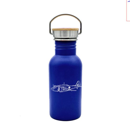 martin 187 baltimore aircraft bottle digital engraving mockup / engraving preview
