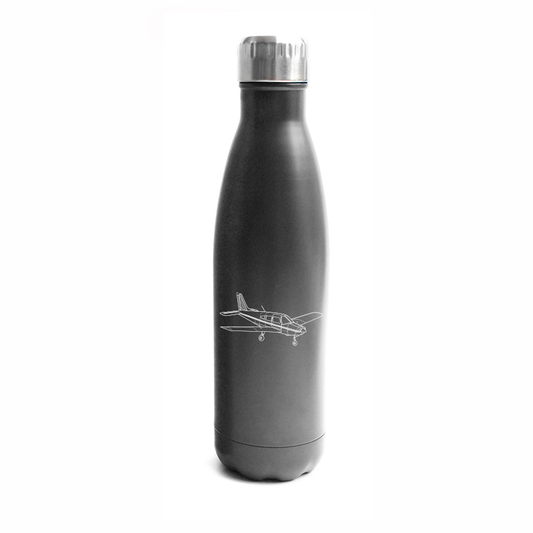 piper pa28 aircraft bottle digital engraving mockup / engraving preview
