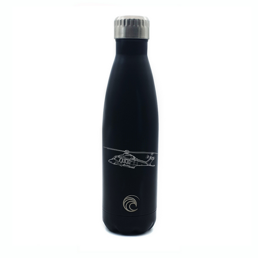 agustawestland aw139 helicopter bottle digital engraving mockup / engraving preview