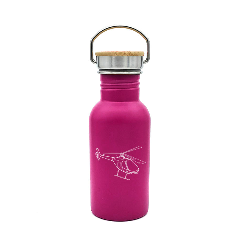 guimbal cabri helicopter travel bottle digital engraving mockup / engraving preview