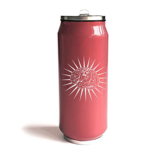 brain starburst bottle digital engraving mockup / engraving preview