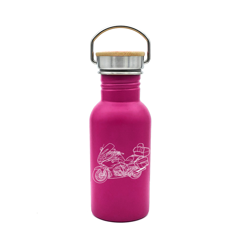 bm k1600gtl motorcycle bottle digital engraving mockup / engraving preview