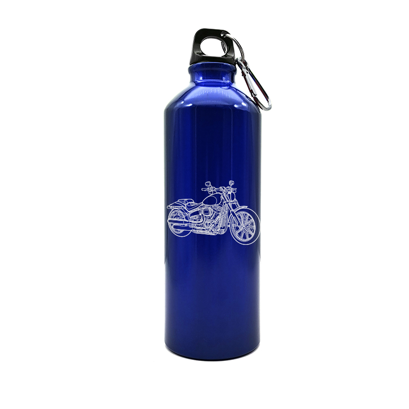 hd breakout motorcycle  bottle digital engraving mockup / engraving preview
