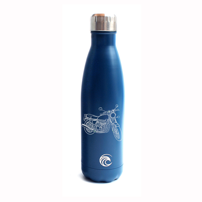 hon cb550 motorcycle  bottle digital engraving mockup / engraving preview