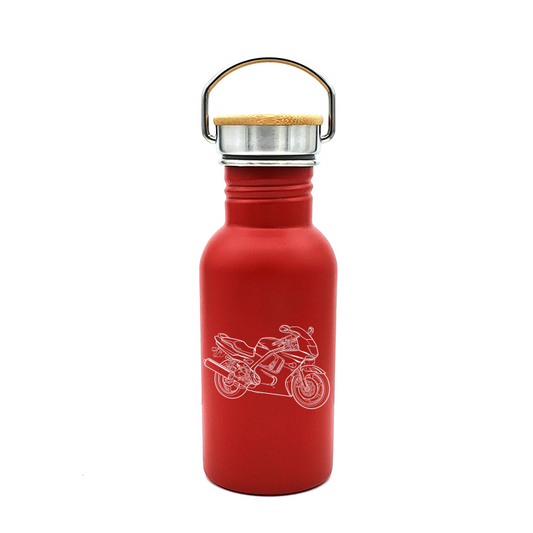 hon cbr600rr motorcycle  bottle digital engraving mockup / engraving preview