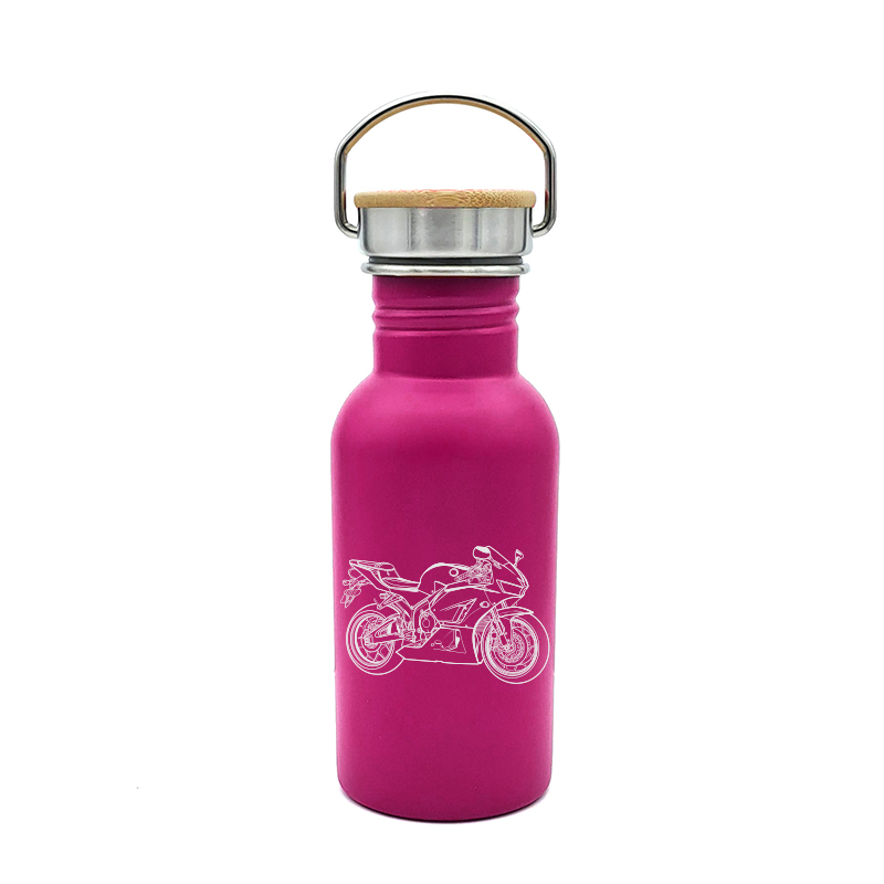 hon fireblade motorcycle bottle digital engraving mockup / engraving preview