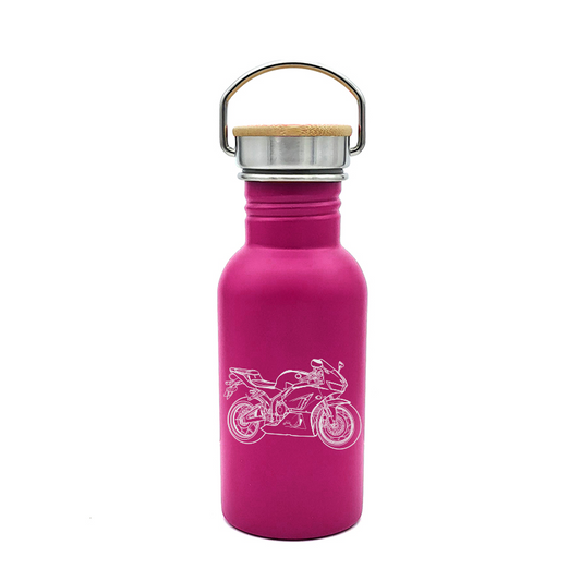 hon fireblade motorcycle bottle digital engraving mockup / engraving preview