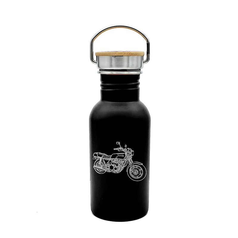 kaw kz1300 motorcycle bottle digital engraving mockup / engraving preview