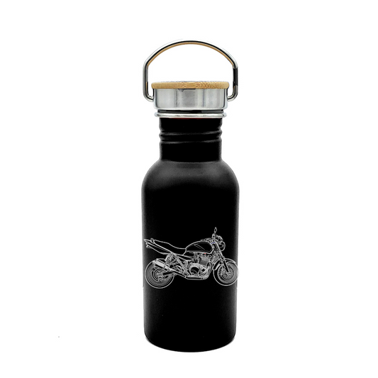suz gsx motorcycle bottle digital engraving mockup / engraving preview