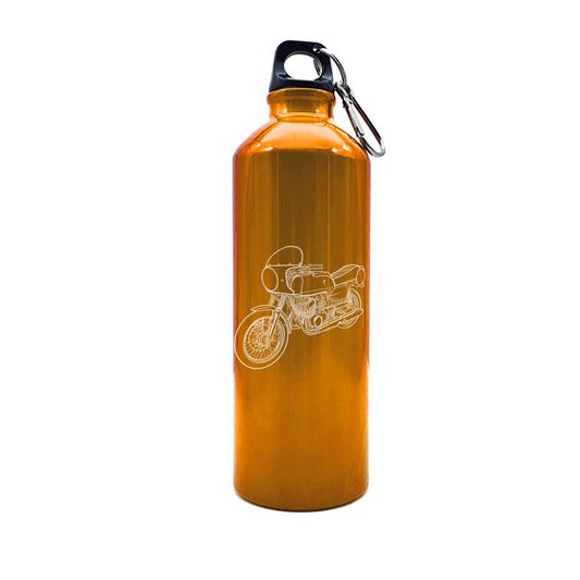 suzuki gt500 motorcycle bottle digital engraving mockup / engraving preview