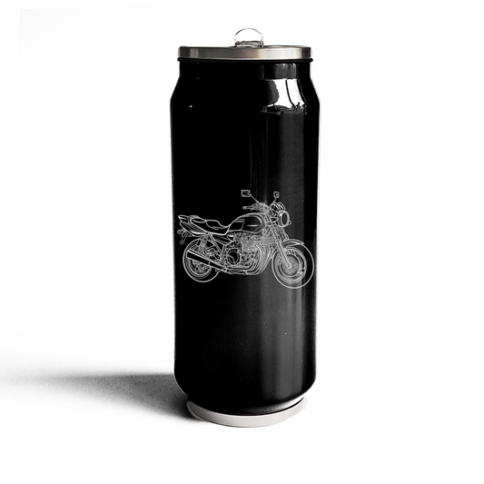 yam xjr13000 motorcycle  bottle digital engraving mockup / engraving preview
