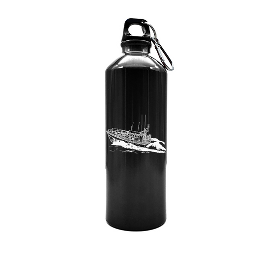 mersey class lifeboat bottle digital engraving mockup / engraving preview