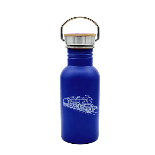 Castle Class Steam Train Locomotive Metal Drinks Travel Sports Bottle