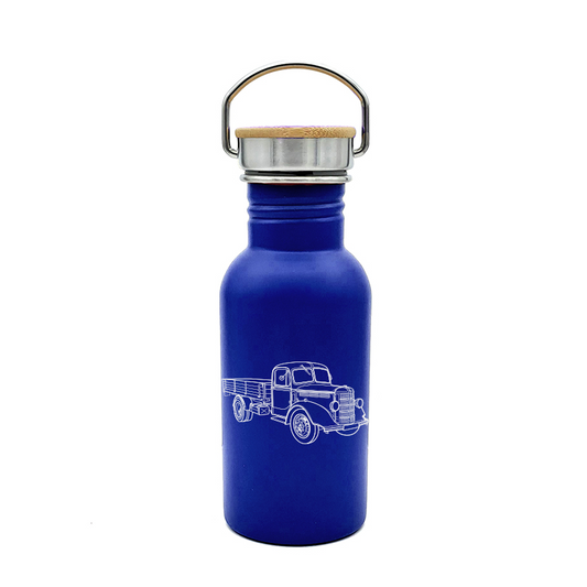 bedford truck bottle digital engraving mockup / engraving preview