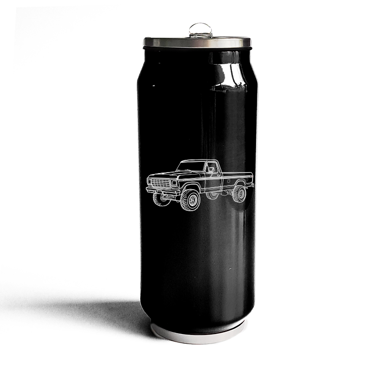 fd f150 pickup truck bottle digital engraving mockup / engraving preview