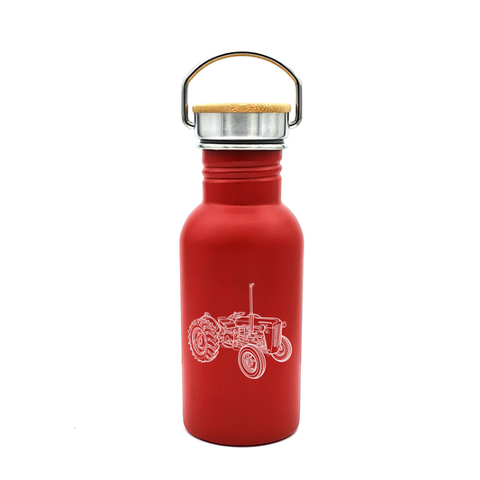 Mockup of our Ferguson TE20 Tractor artwork Steel Drinks Bottle