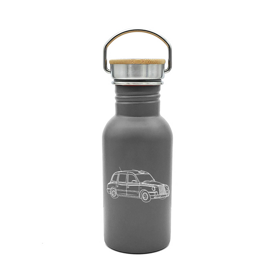 london taxi bottle digital engraving mockup / engraving preview
