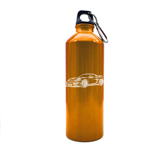 por gt4 rs car bottle digital engraving mockup / engraving preview