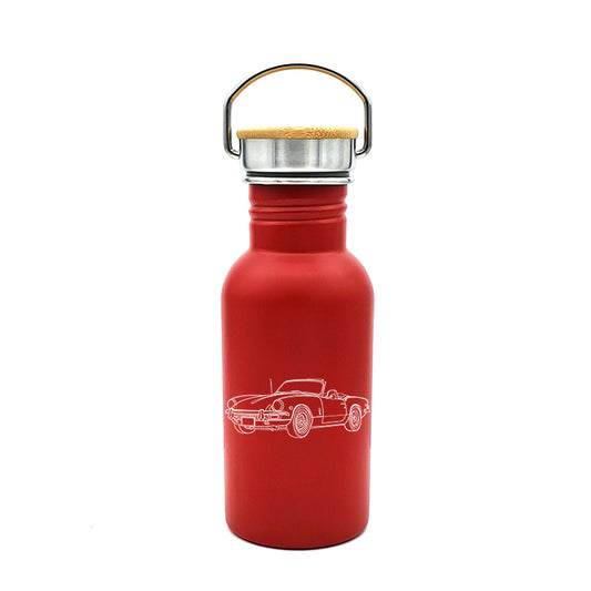 spitfire car travel bottle digital engraving mockup / engraving preview