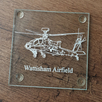 Glider, Aircraft Helicopter Aviation Themed Drinks Coaster Selection | Giftware Engraved