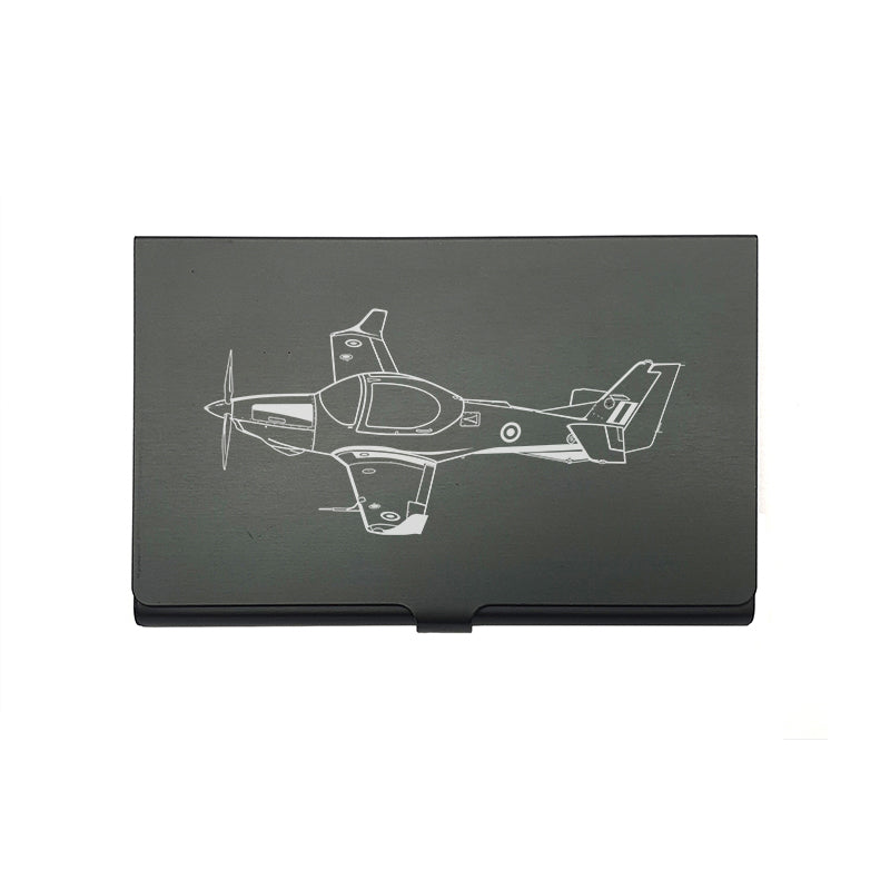 grob 120t aircraft card Holder digital engraving mockup / engraving preview