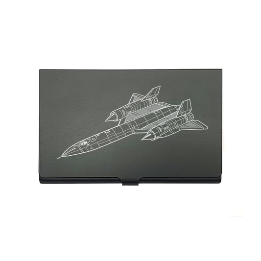 lockheed sr71 blackbird aircraft card Holder digital engraving mockup / engraving preview