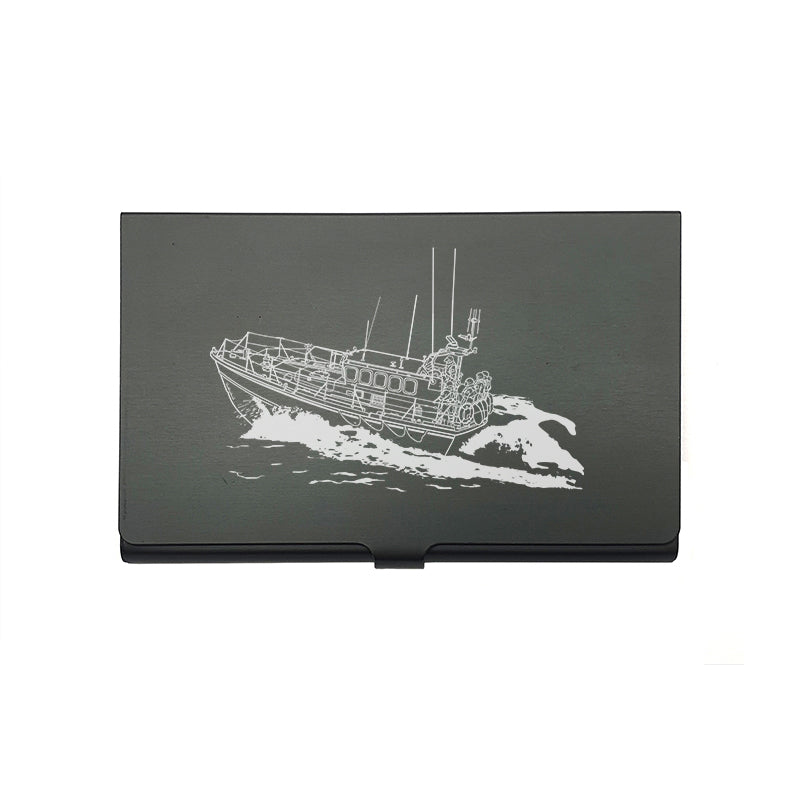 mersey class lifeat nautical card Holder digital engraving mockup / engraving preview