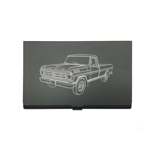 fd f100 car card holder digital engraving mockup / engraving preview